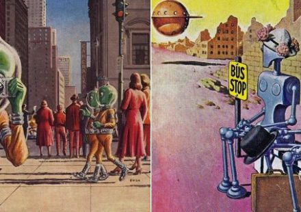 Cum au văzut artiștii din secolul al XX-lea lumea viitorului: 5 desene uimitoare