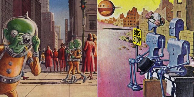 Cum au văzut artiștii din secolul al XX-lea lumea viitorului: 5 desene uimitoare