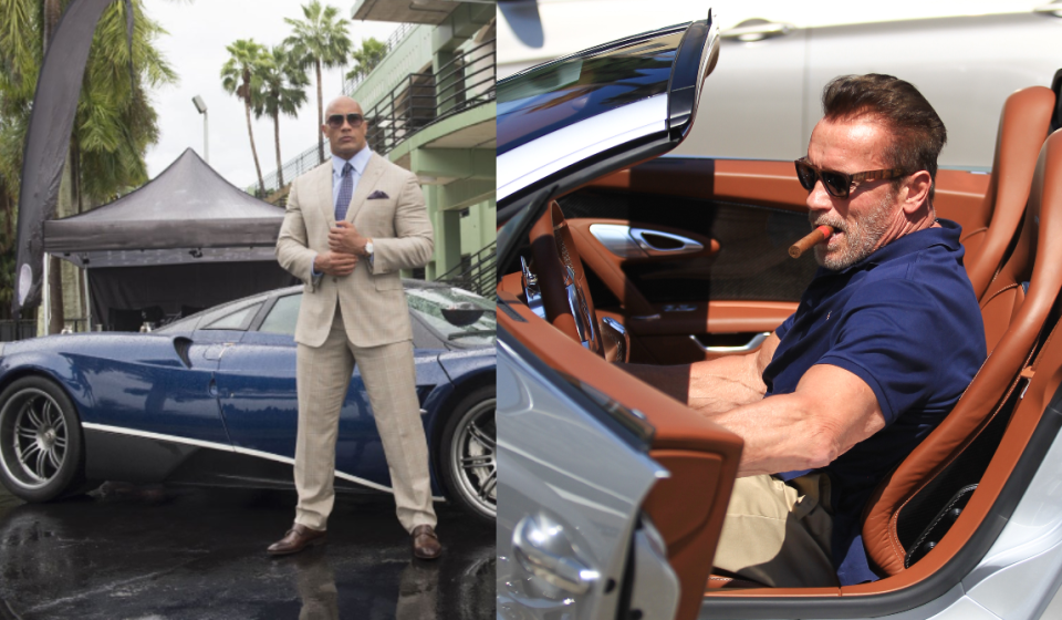 Cine are mașini mai tari: Arnold Schwarzenegger sau Dwayne Johnson Rock ?